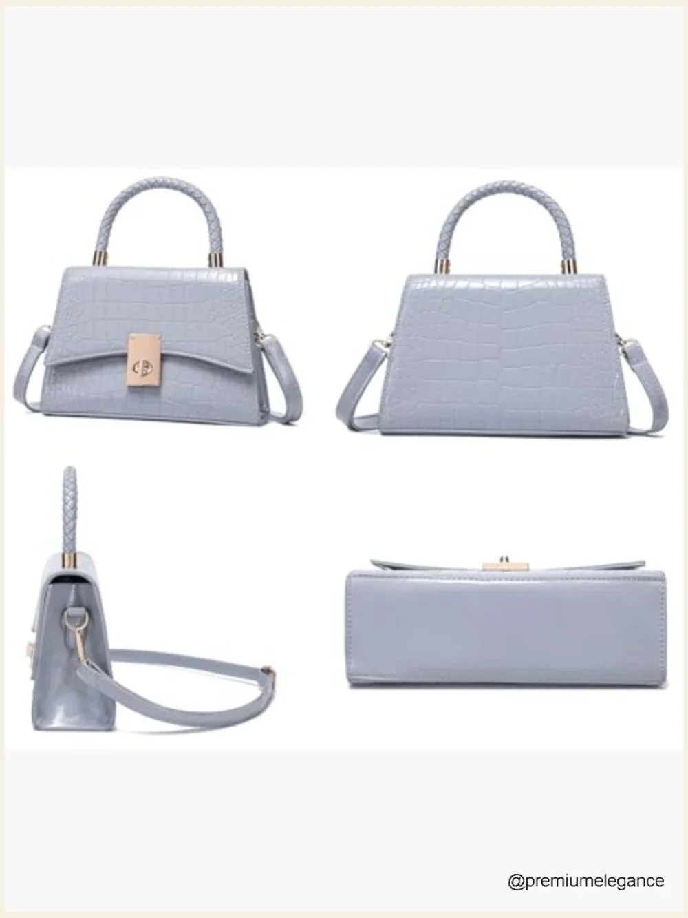 Women's Leather Satchel Crossbody Bag Mini Purse Handbag